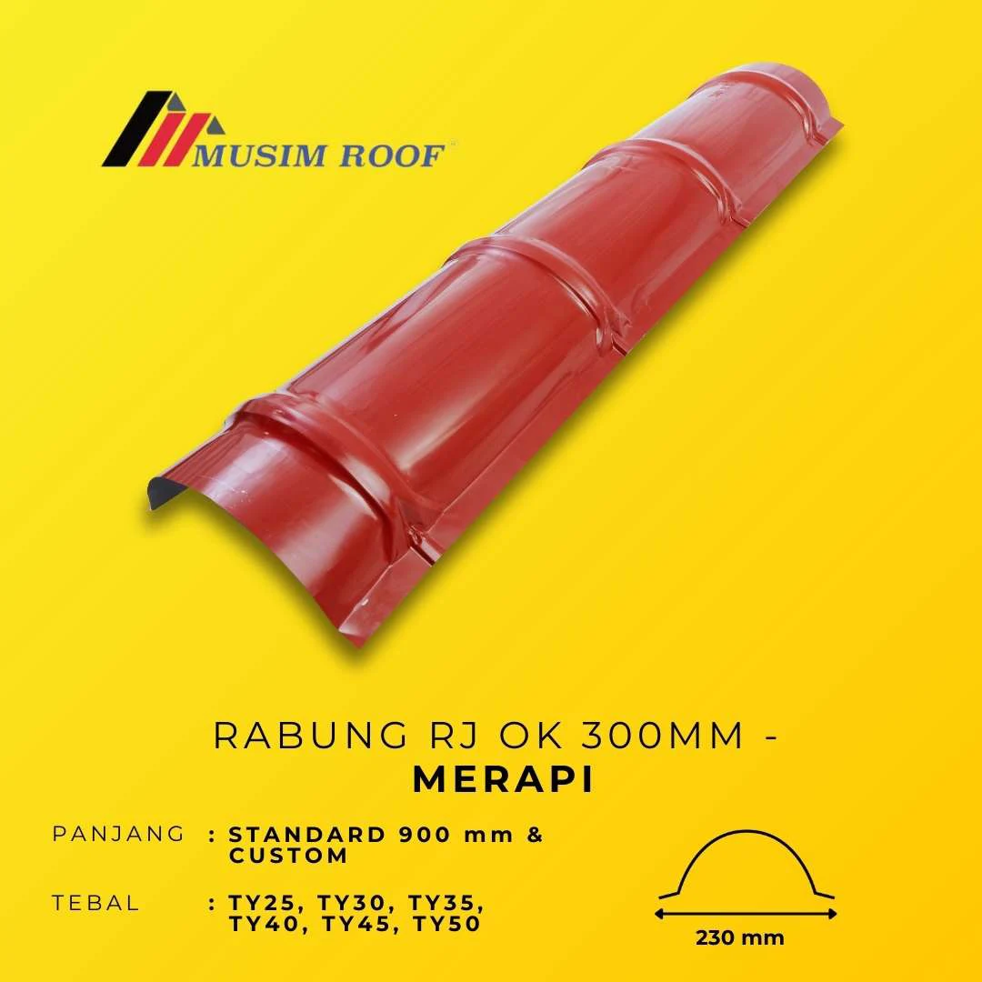 spesifikasi rabung deck 300mm merapi