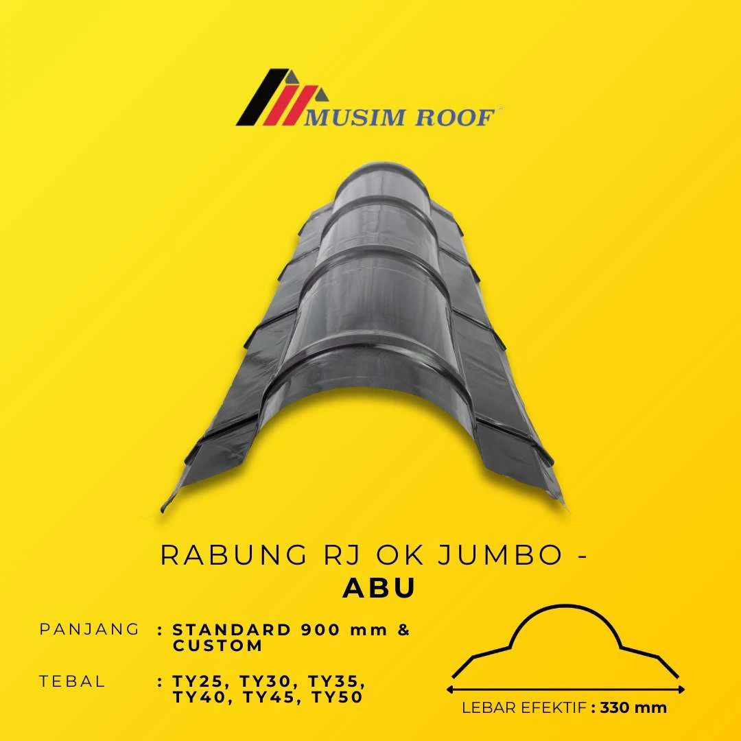 spesifikasi rabung rj ok jumbo abu - abu