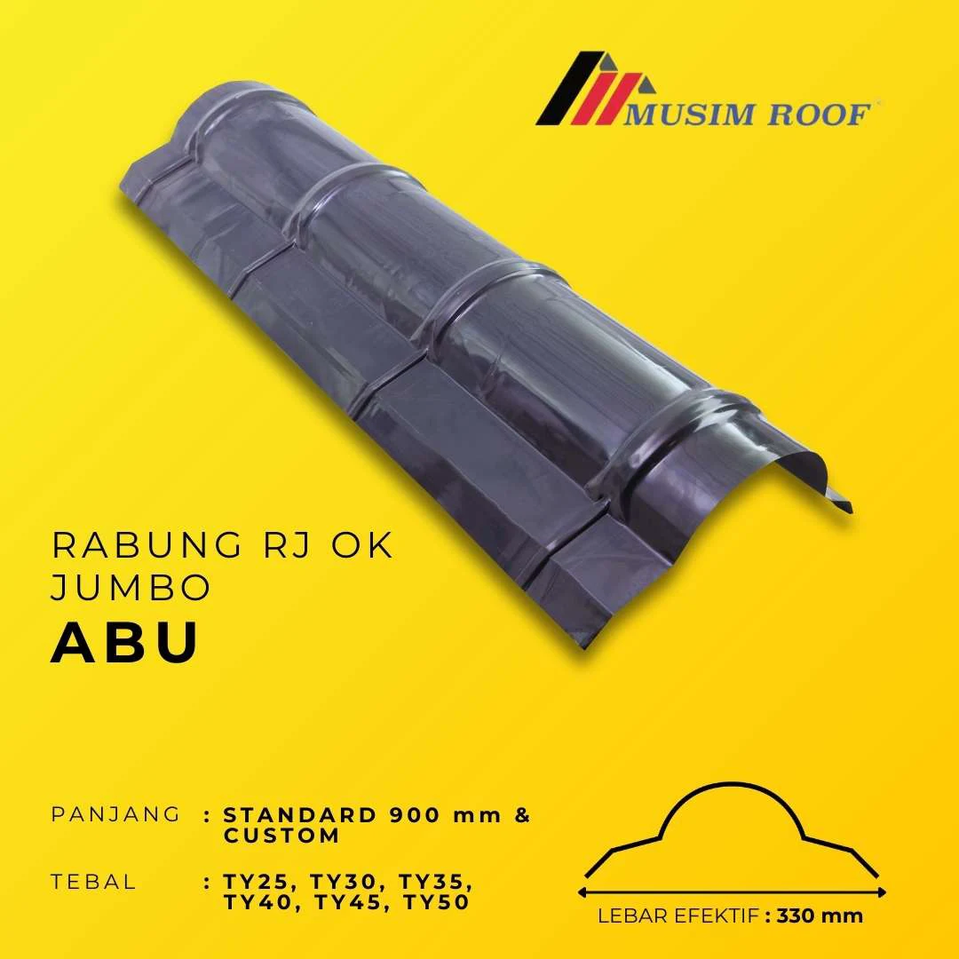 spesifikasi rabung rj ok jumbo abu - abu