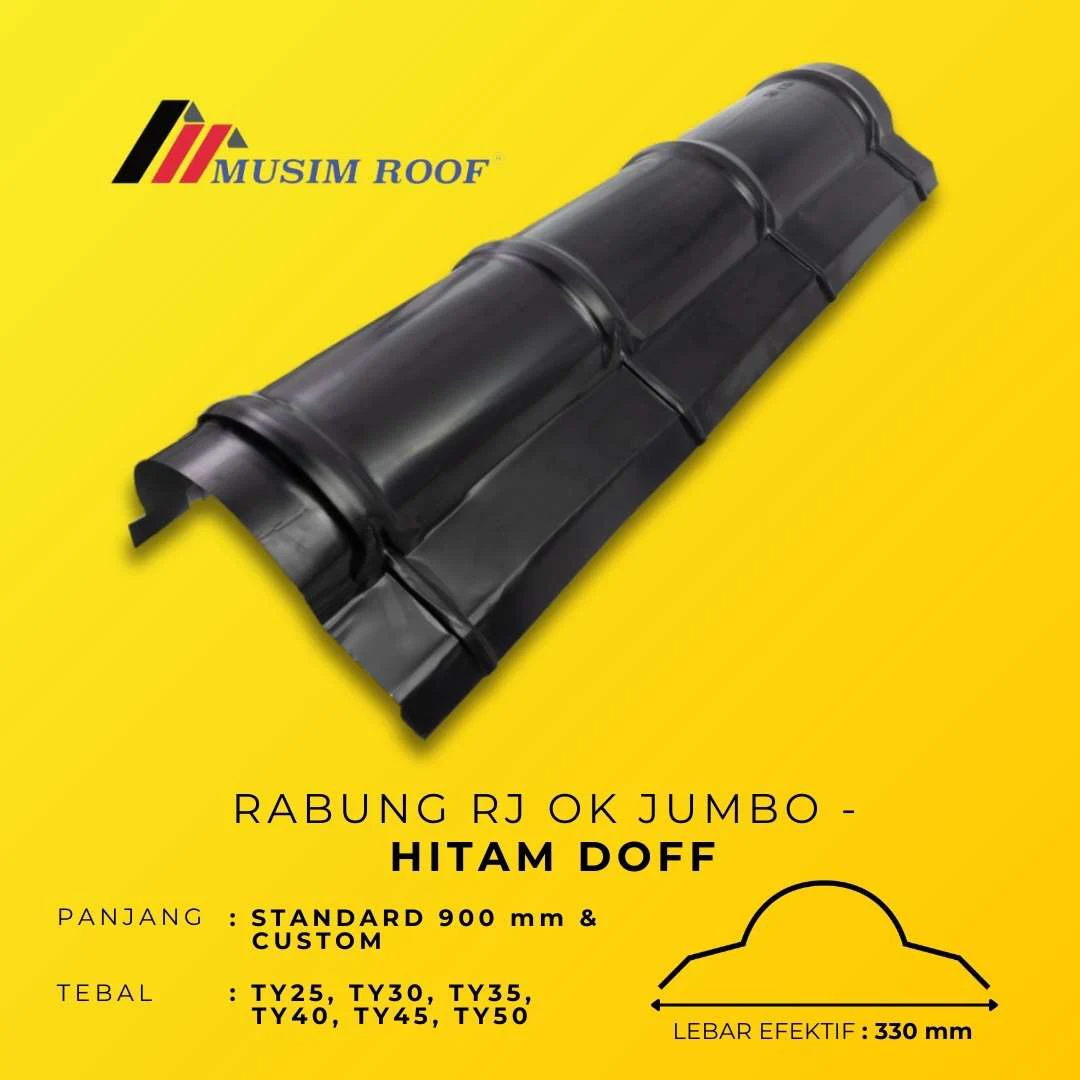 spesifikasi rabung rj ok jumbo hitam doff