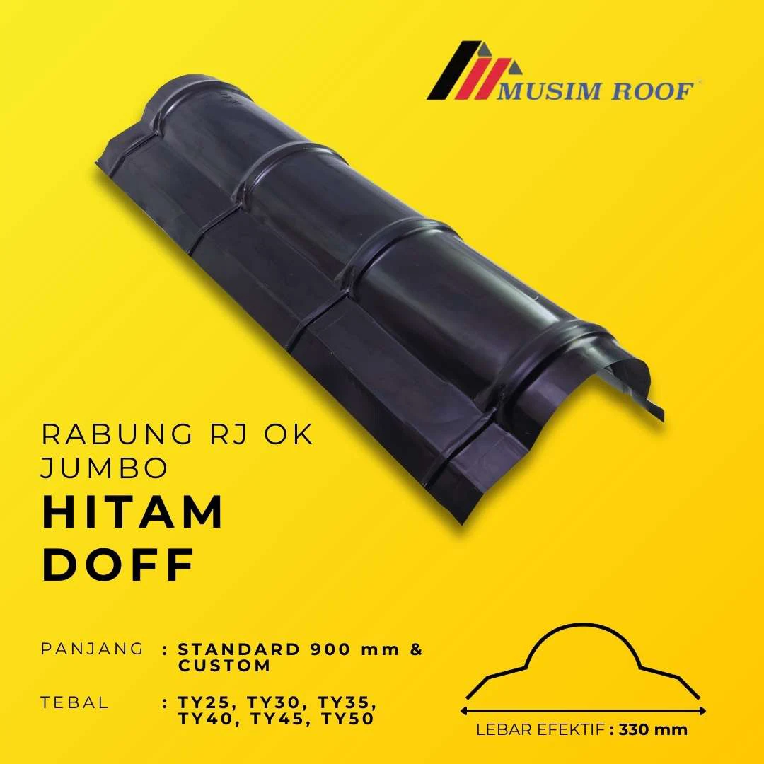 spesifikasi rabung rj ok jumbo hitam doff