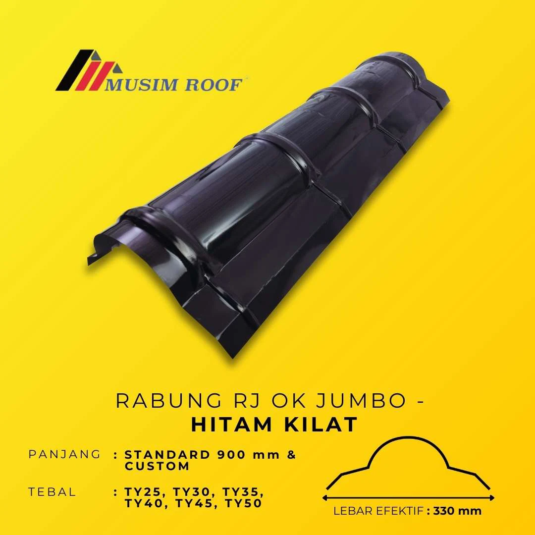 spesifikasi rabung rj ok jumbo hitam kilat