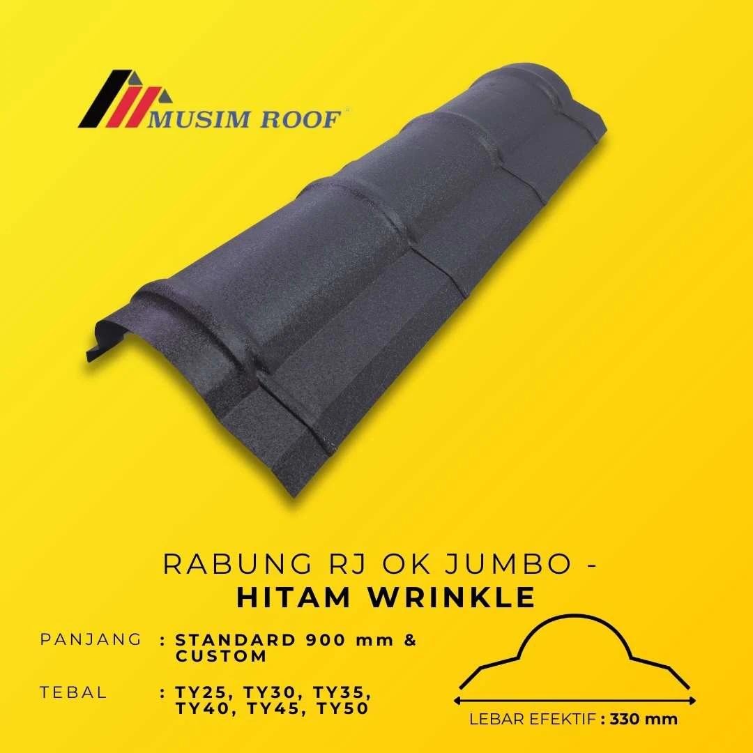 spesifikasi rabung rj ok jumbo hitam wrinkle