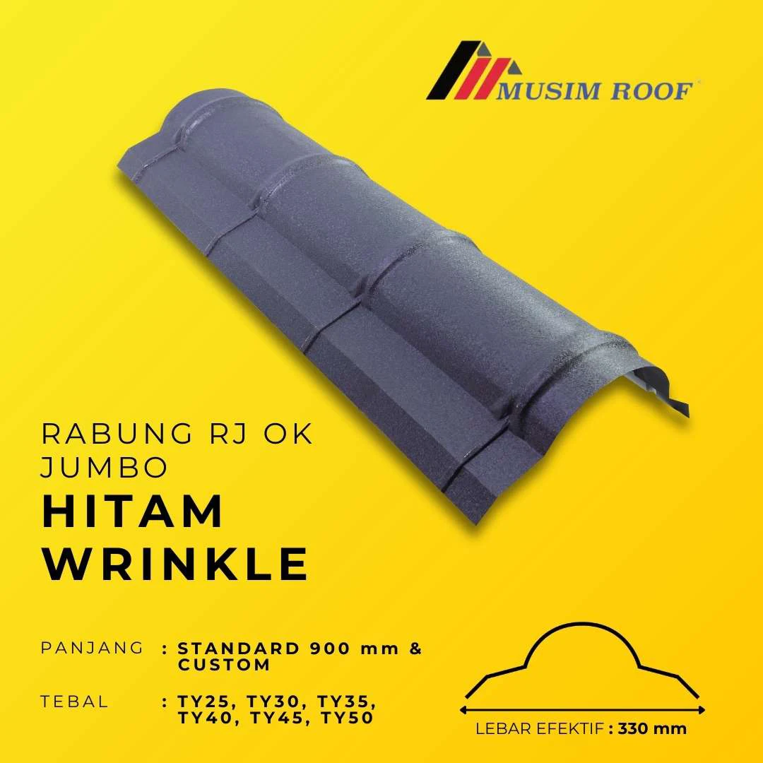 spesifikasi rabung rj ok jumbo hitam wrinkle