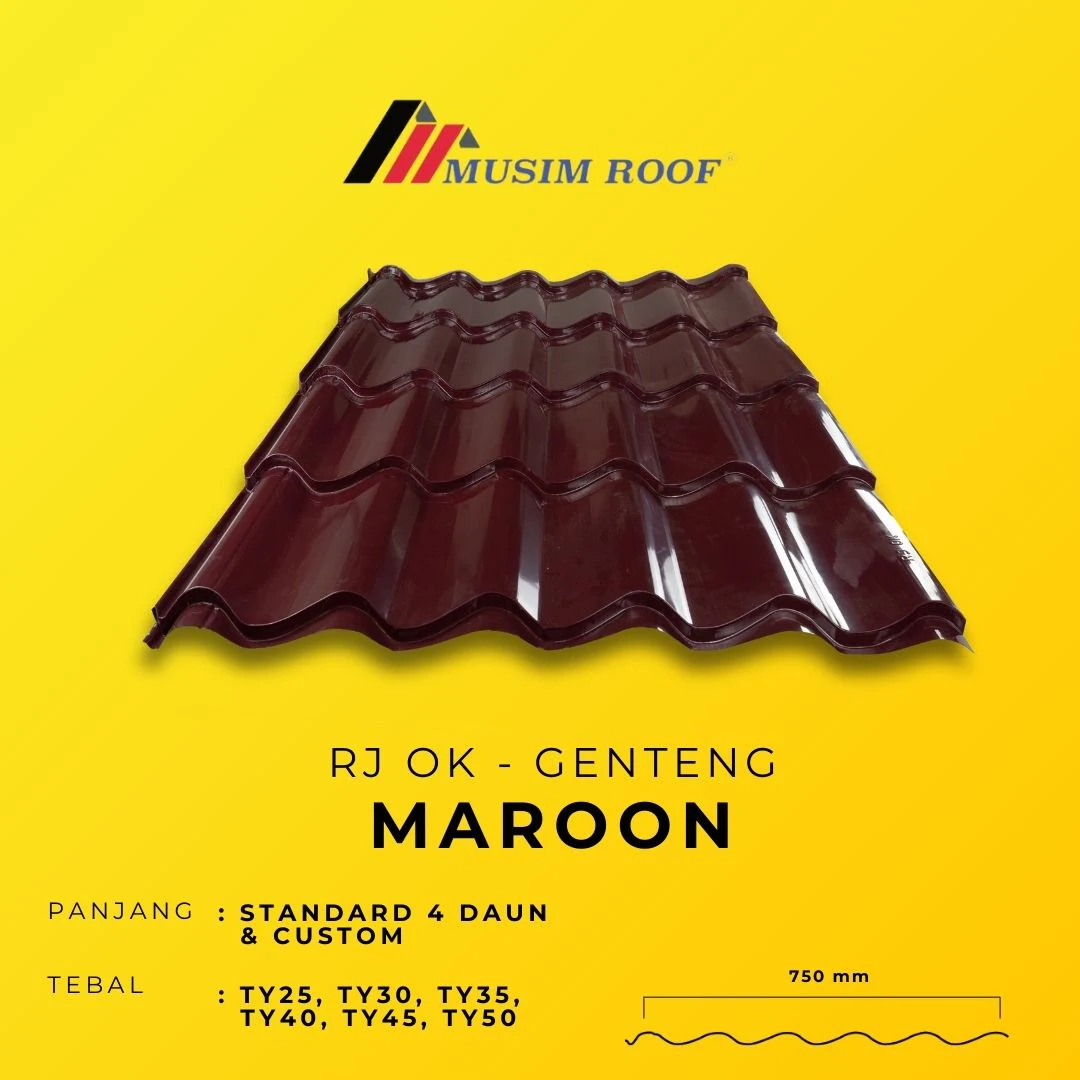 spesifikasi musim deck genteng rj ok
