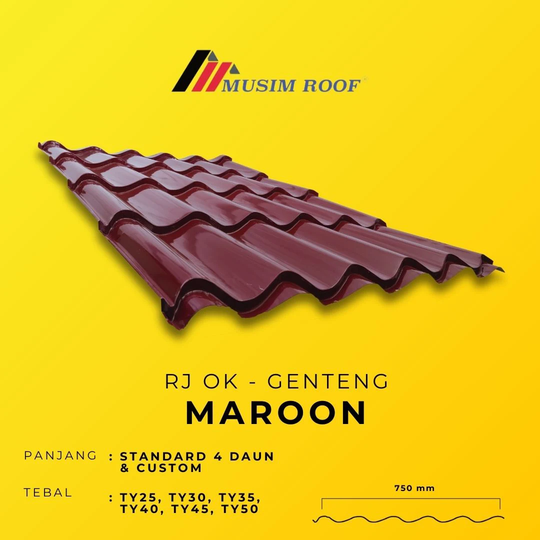spesifikasi musim deck genteng rj ok
