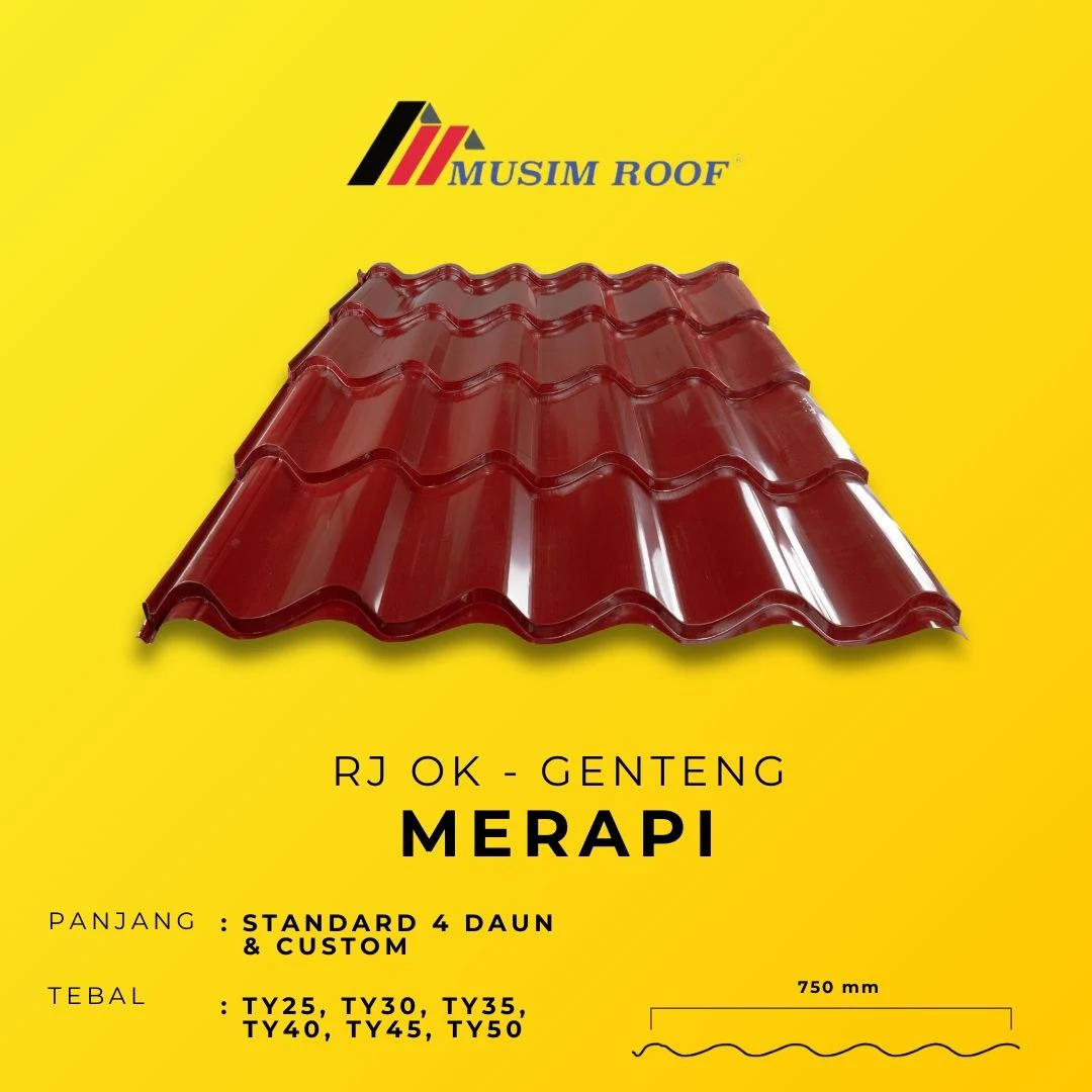 spesifikasi musim deck genteng rj ok