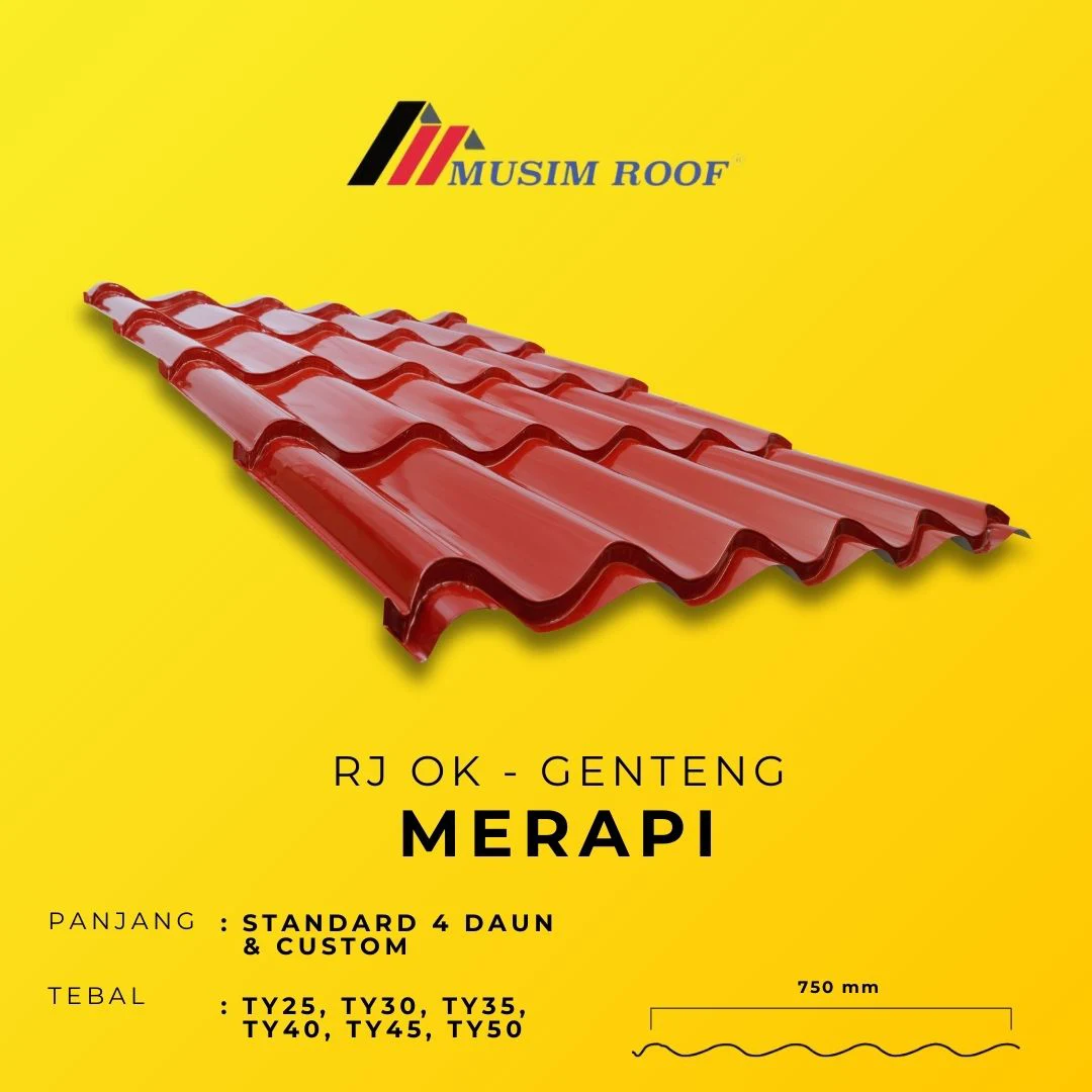 spesifikasi musim deck genteng rj ok