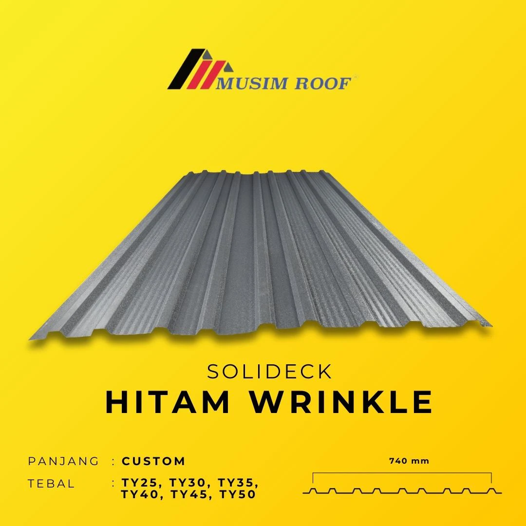spesifikasi solideck hitam wrinkle