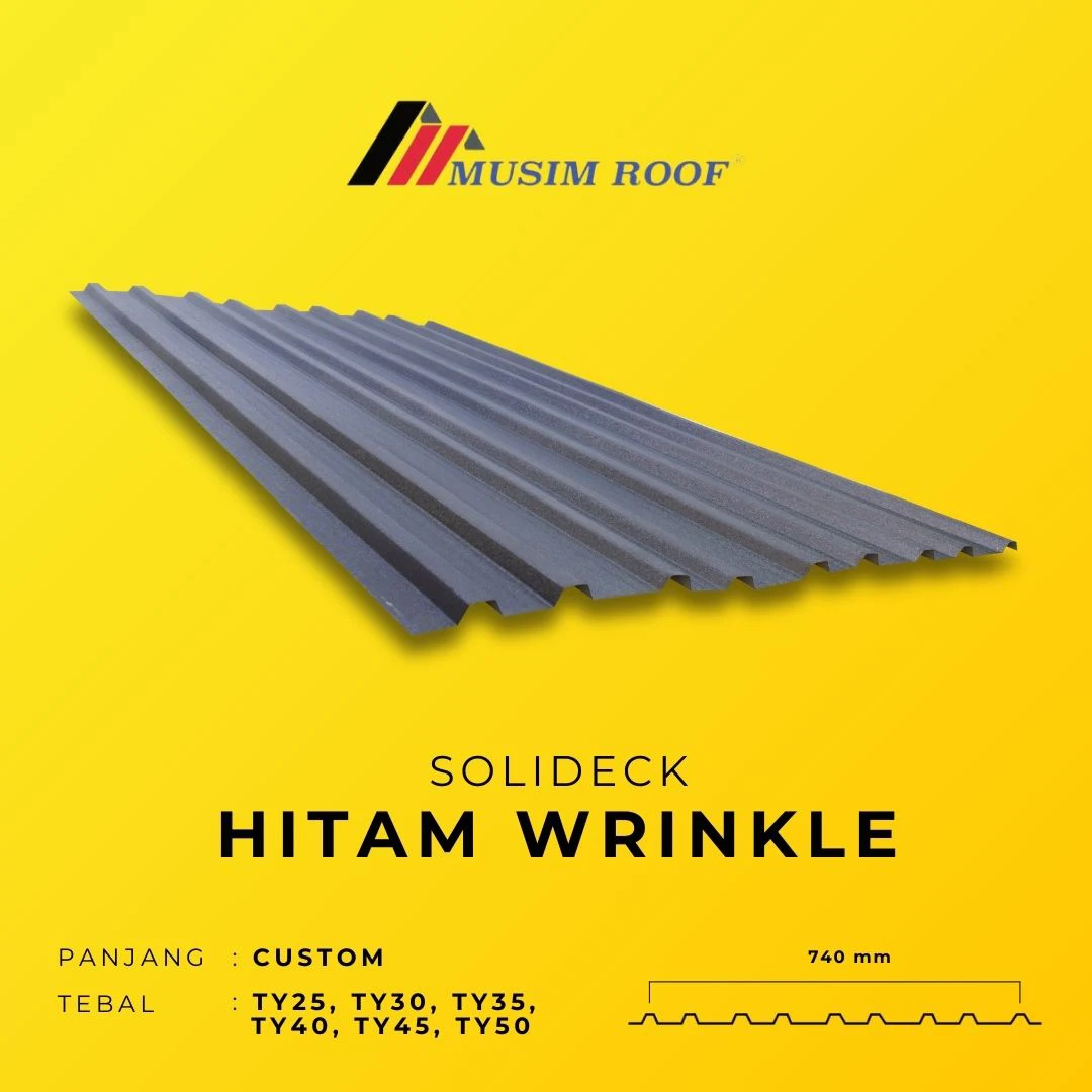 spesifikasi solideck hitam wrinkle